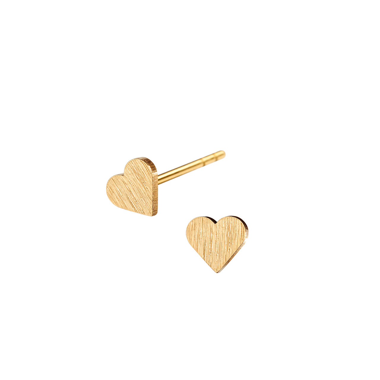 Tiny Heart studs earrings by Scherning, tomfoolery London | www.tomfoolerylondon.co.uk