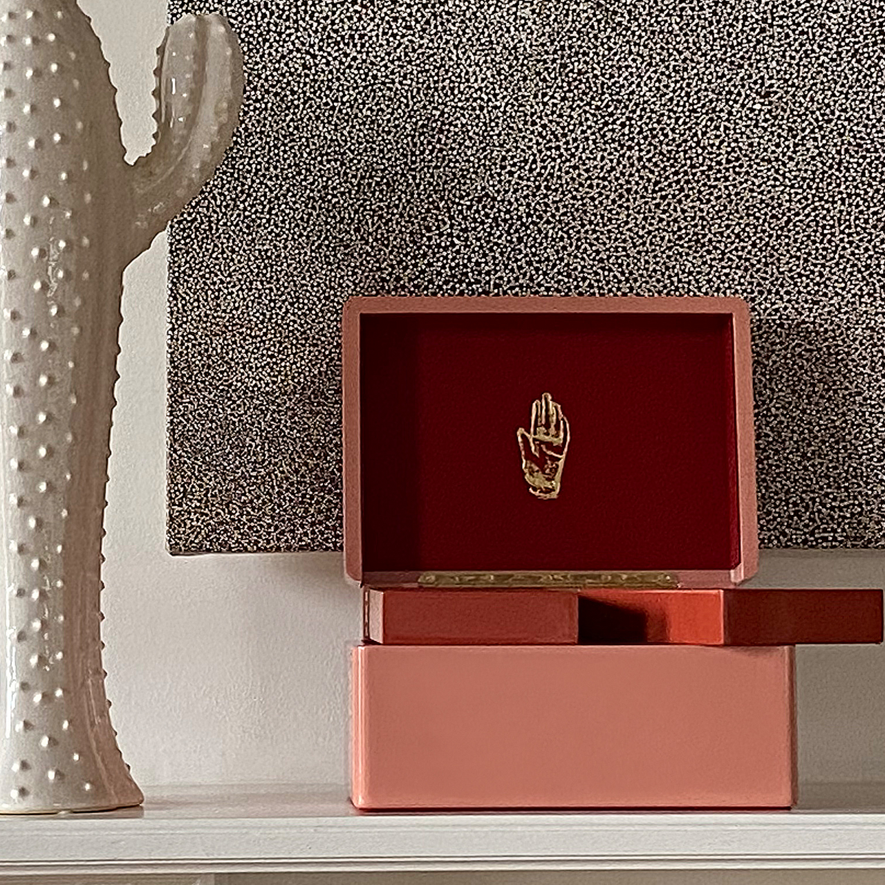 Trunk Jewellery Box in Blush by Trove, tomfoolery London | www.tomfoolerylondon.co.uk