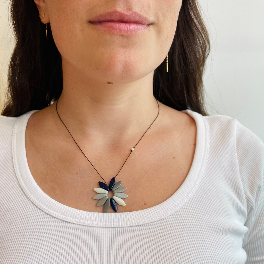 Flower necklace by I. Ronni Kappos available at tomfoolery London | www.tomfoolerylondon.co.uk