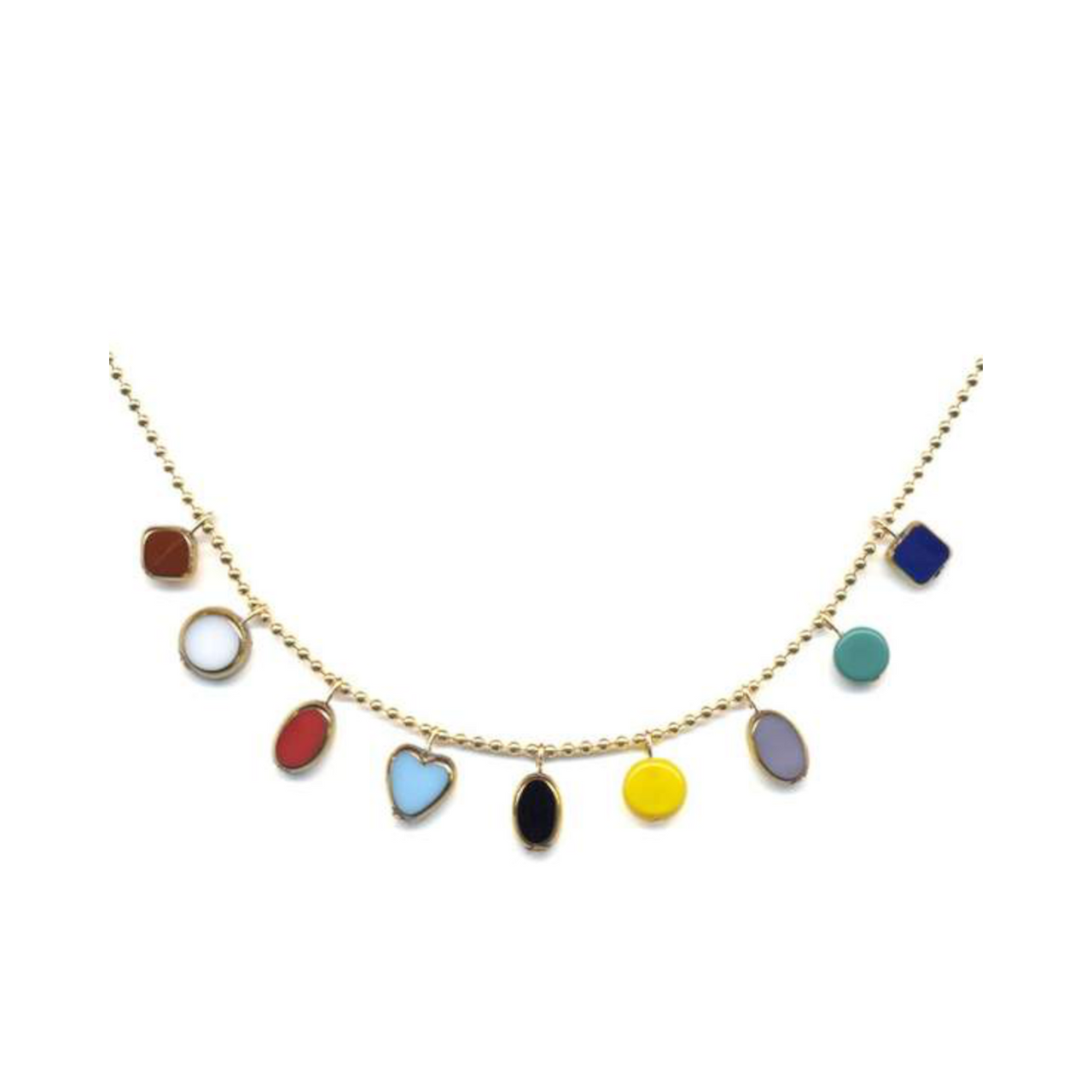 Mini charms on chain necklace by I. Ronni Kappos available at tomfoolery London | www.tomfoolerylondon.co.uk