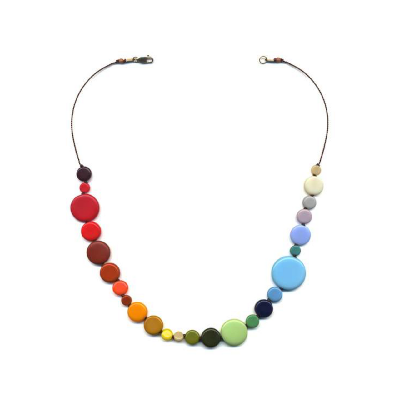 Rainbow Dots necklace by I. Ronni Kappos available at tomfoolery London | www.tomfoolerylondon.co.uk
