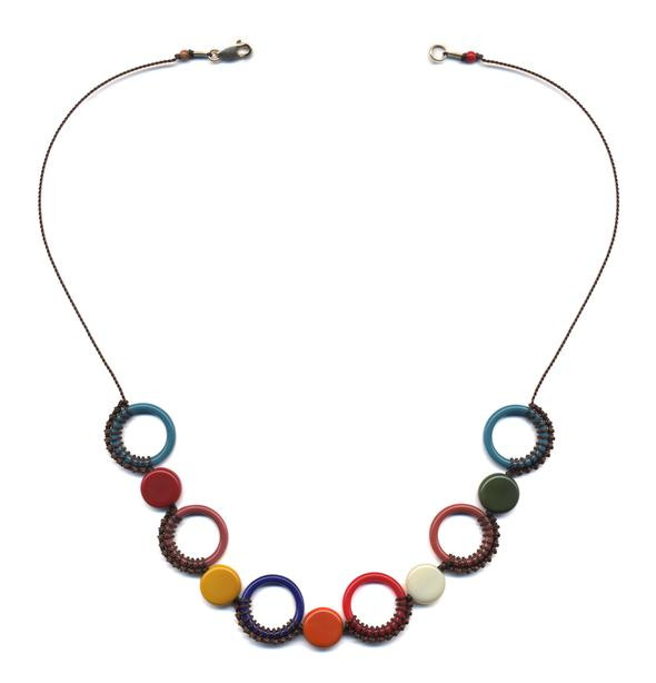 Knotted circles necklace by I. Ronni Kappos available at tomfoolery London | www.tomfoolerylondon.co.uk