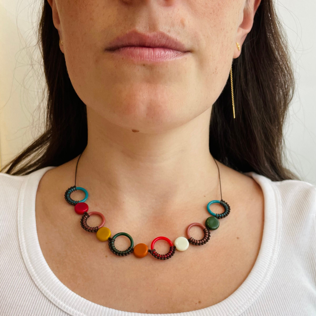 Knotted circles necklace by I. Ronni Kappos available at tomfoolery London | www.tomfoolerylondon.co.uk