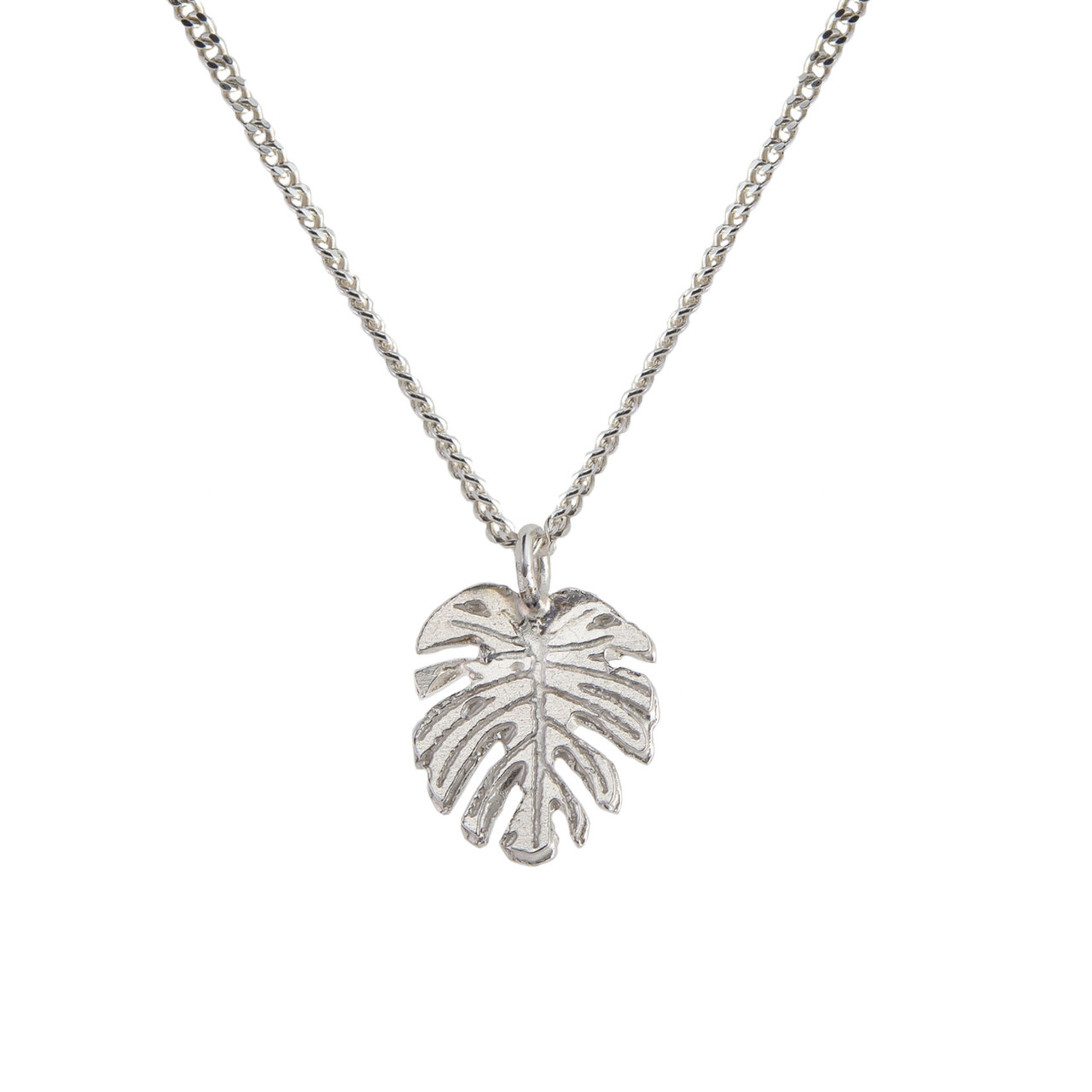 Silver Plated Monstera Leaf Necklace By Mica Peet | notonthehighstreet.com