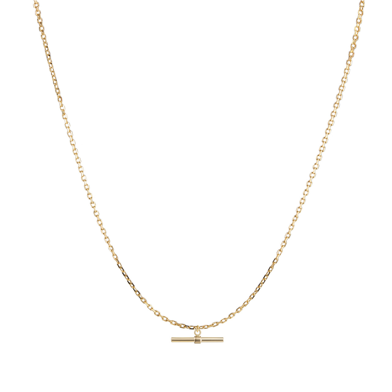 28" T BAR NECKLACE by metier by tomfoolery. Shop metier by tomfoolery online at tomfoolerylondon.co.uk