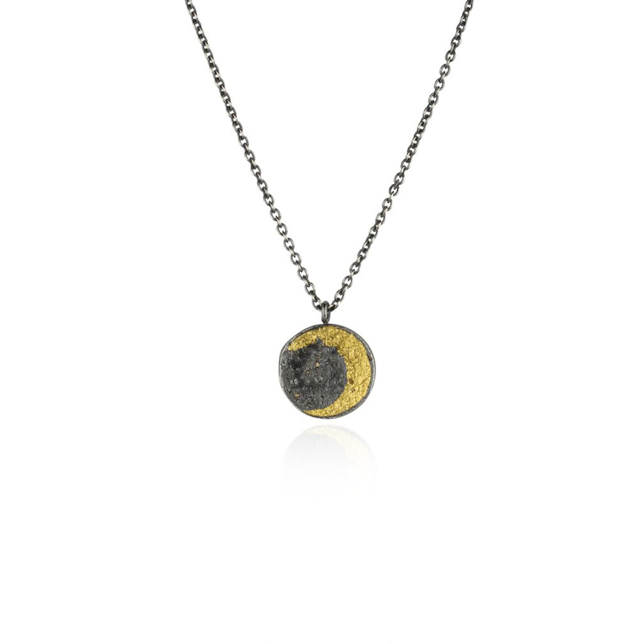 Moon disc necklace small by Momocreatura. Shop momocreatura at tomfoolery london.