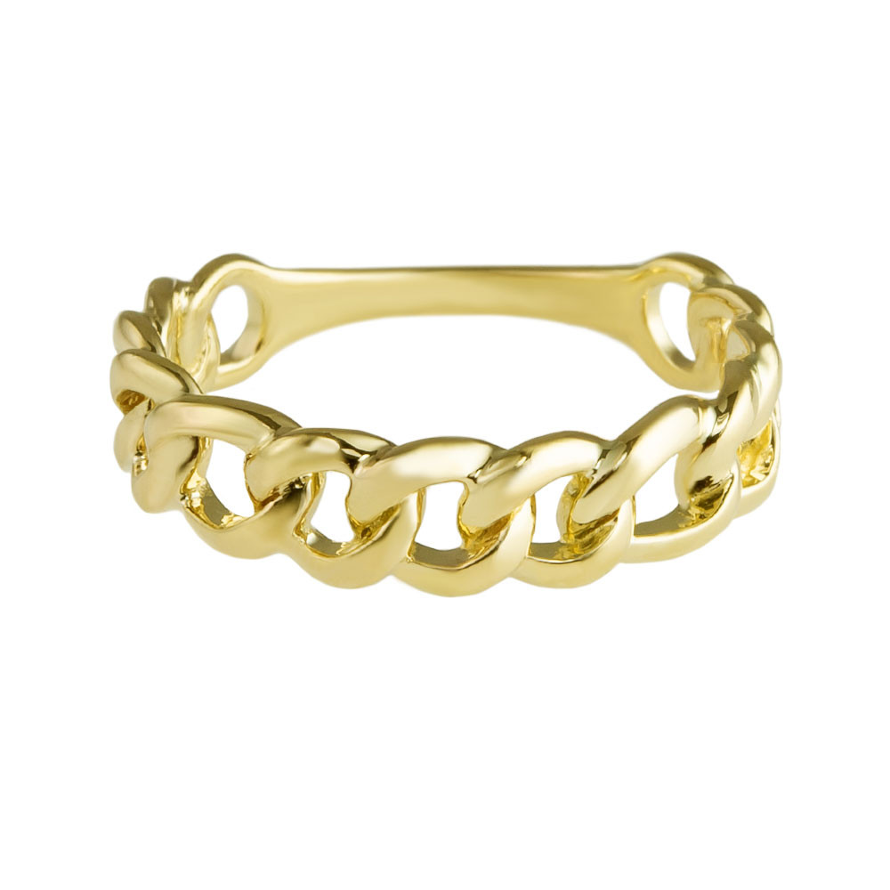 Cuban chain Ring by tf Diamonds - available at tomfoolery london