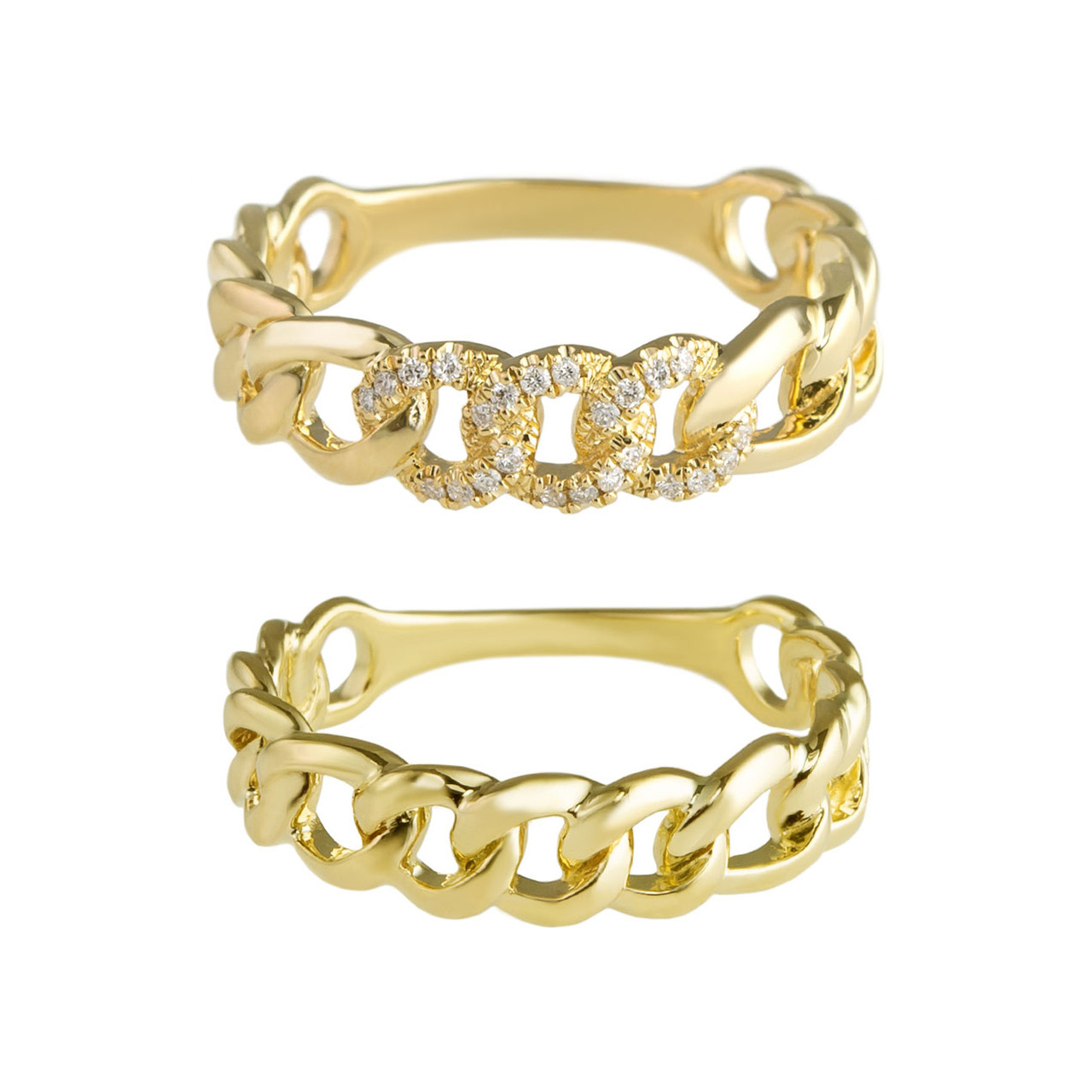 Cuban chain Ring by tf Diamonds - available at tomfoolery london