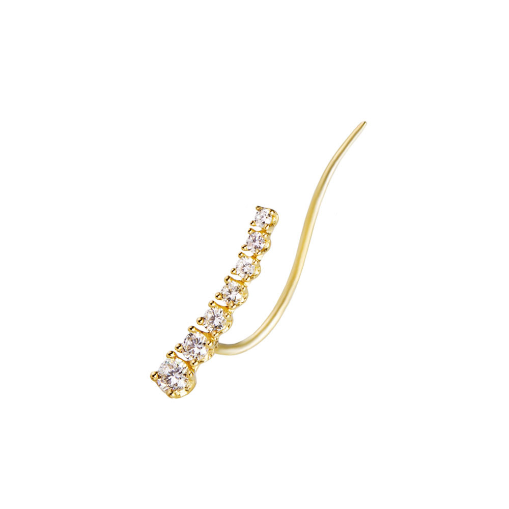 Graduated Diamond Ear Climber by tf Diamonds - available at tomfoolery london