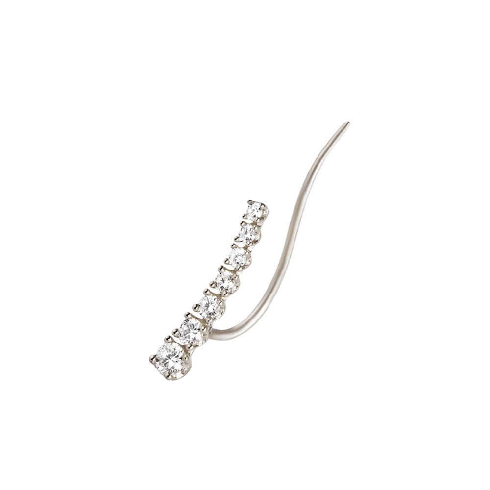 Graduated Diamond Ear Climber by tf Diamonds - available at tomfoolery london