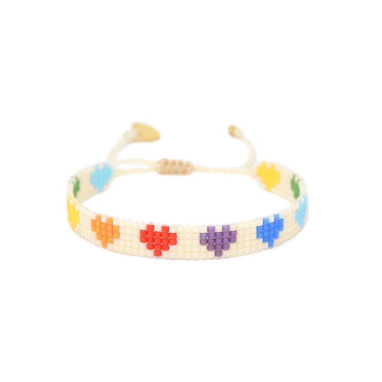 Heart Patterned Friendship Bracelets  Moms and Crafters