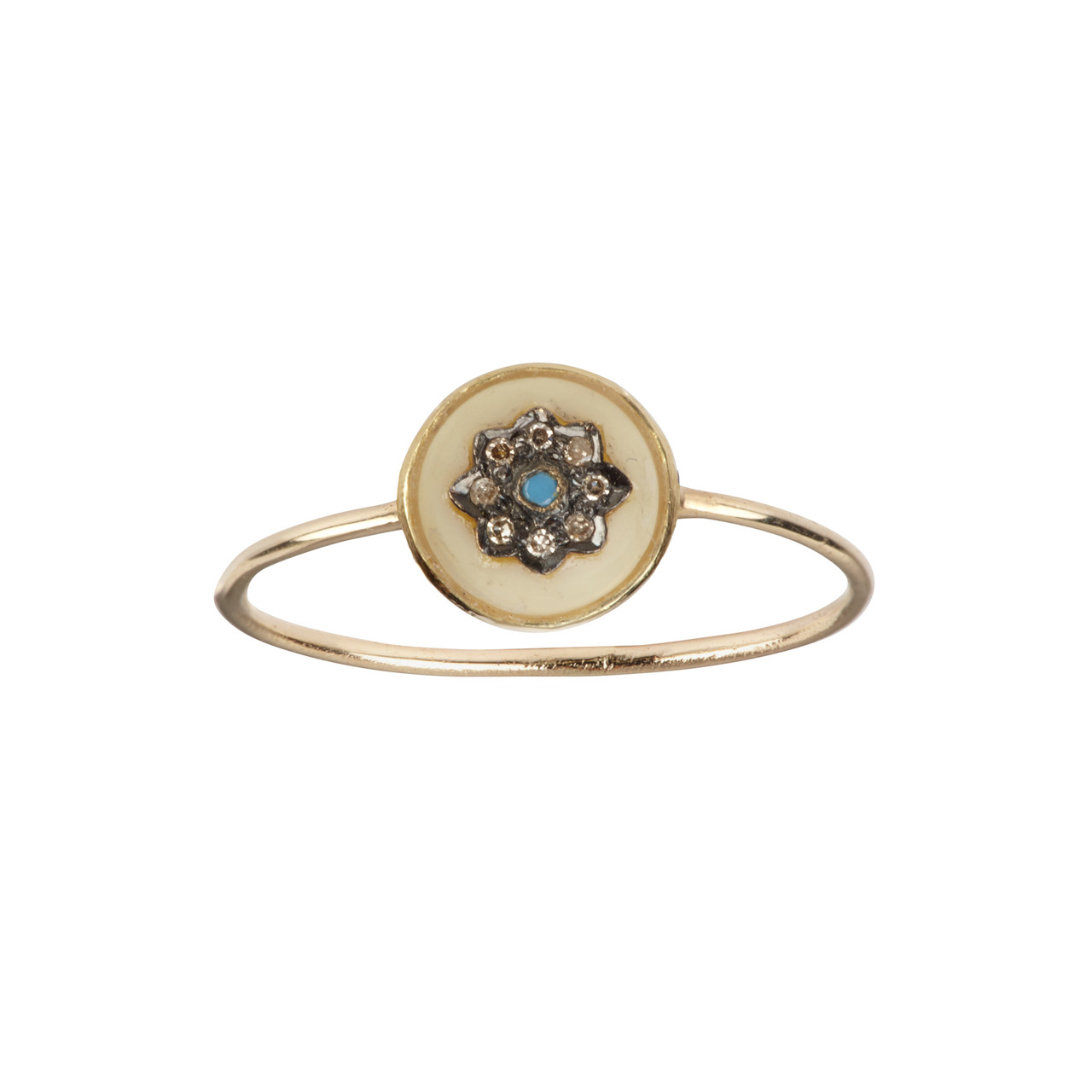 Isa Ivory Ring by 5 Octobre available to shop online at tomfoolery London.