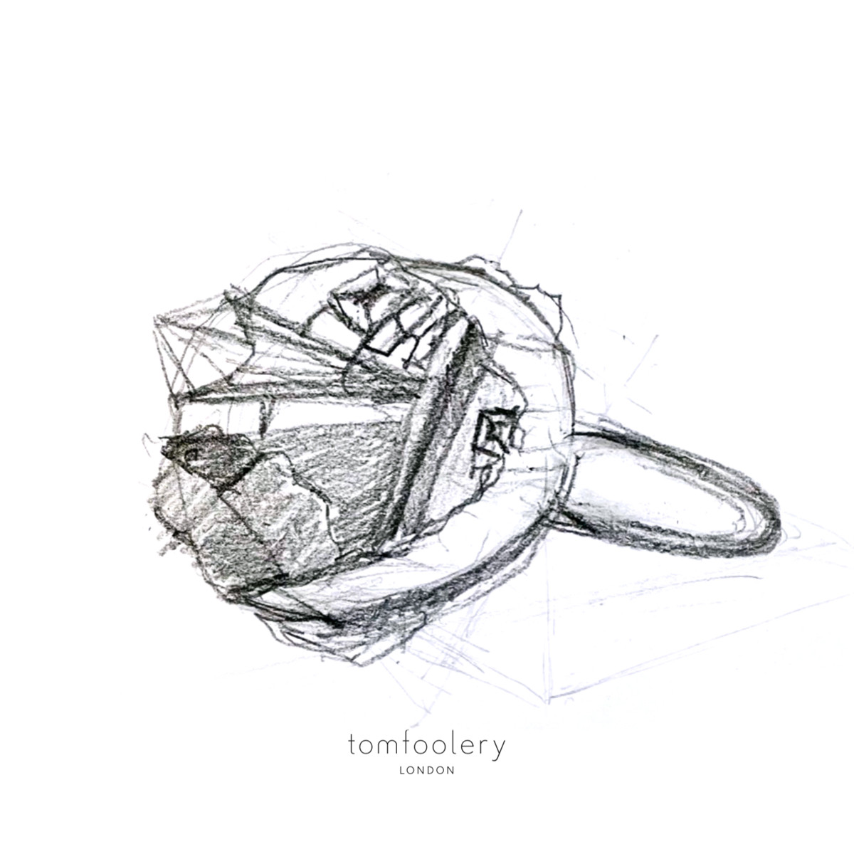 Boxcast Ring by Kelvin J. Birk available at tomfoolery London as a part of Art Ring 2021 exhibition.