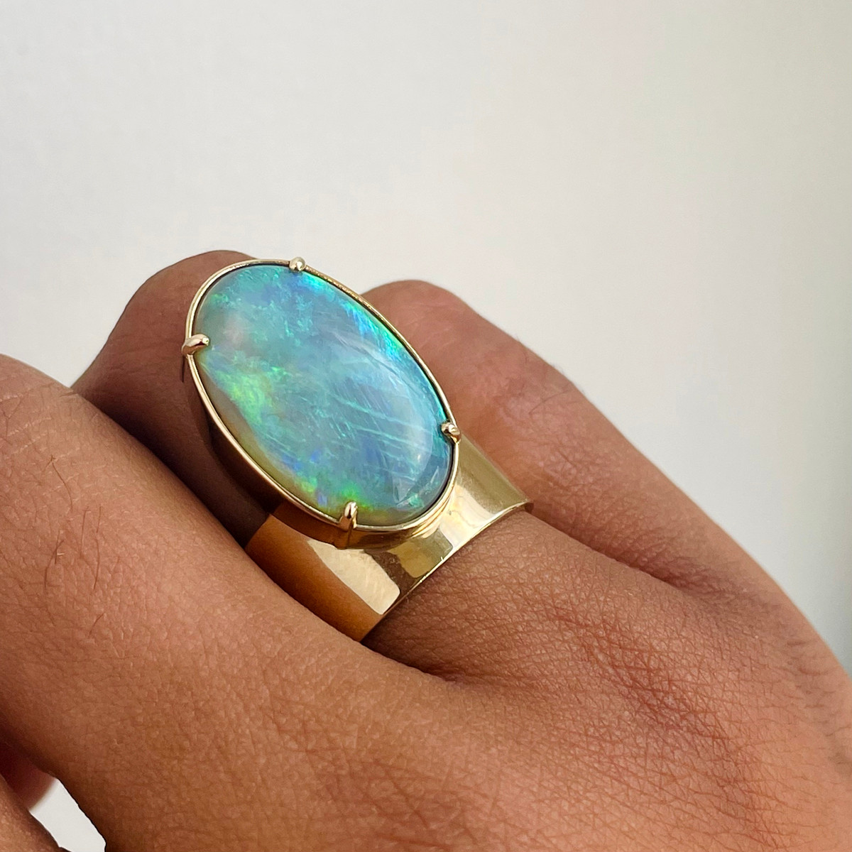 Opal Monolith Art Ring by Wwake available at tomfoolery London as a part of Art Ring 2021 exhibition.