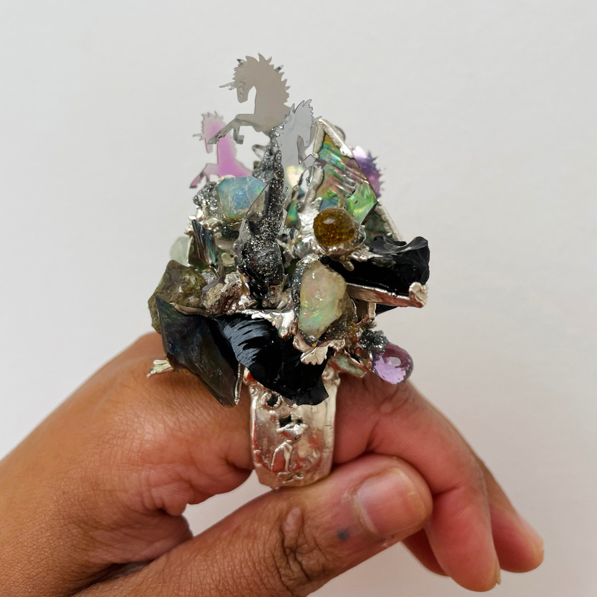 The Mess We Are All In Art Ring by Maud Traon available at tomfoolery London as a part of Art Ring 2021 exhibition.