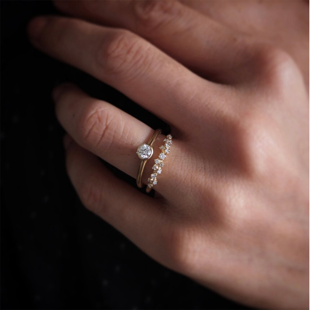 Diamond Cluster Garland Ring by N+A New York, Noriko and Akiko Sugawara available to buy online at tomfoolery london