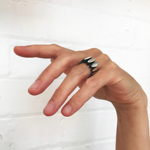 Stepping Stone Ring by Sarah Herriot Design available at tomfoolery london