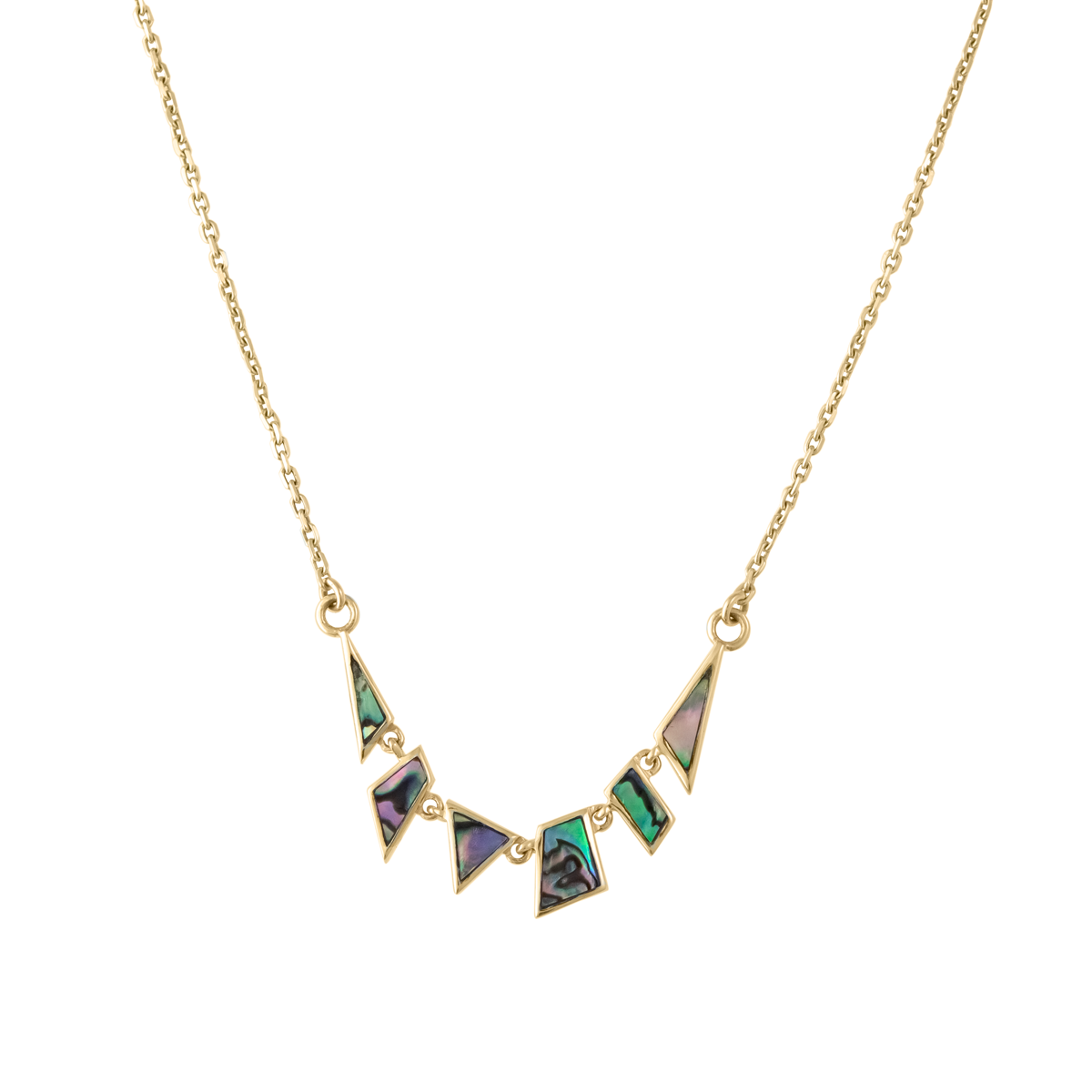 TESSERAE MOTHER OF PEARL MINI NECKLACE by metier by tomfoolery. Shop metier by tomfoolery online at tomfoolerylondon.co.uk