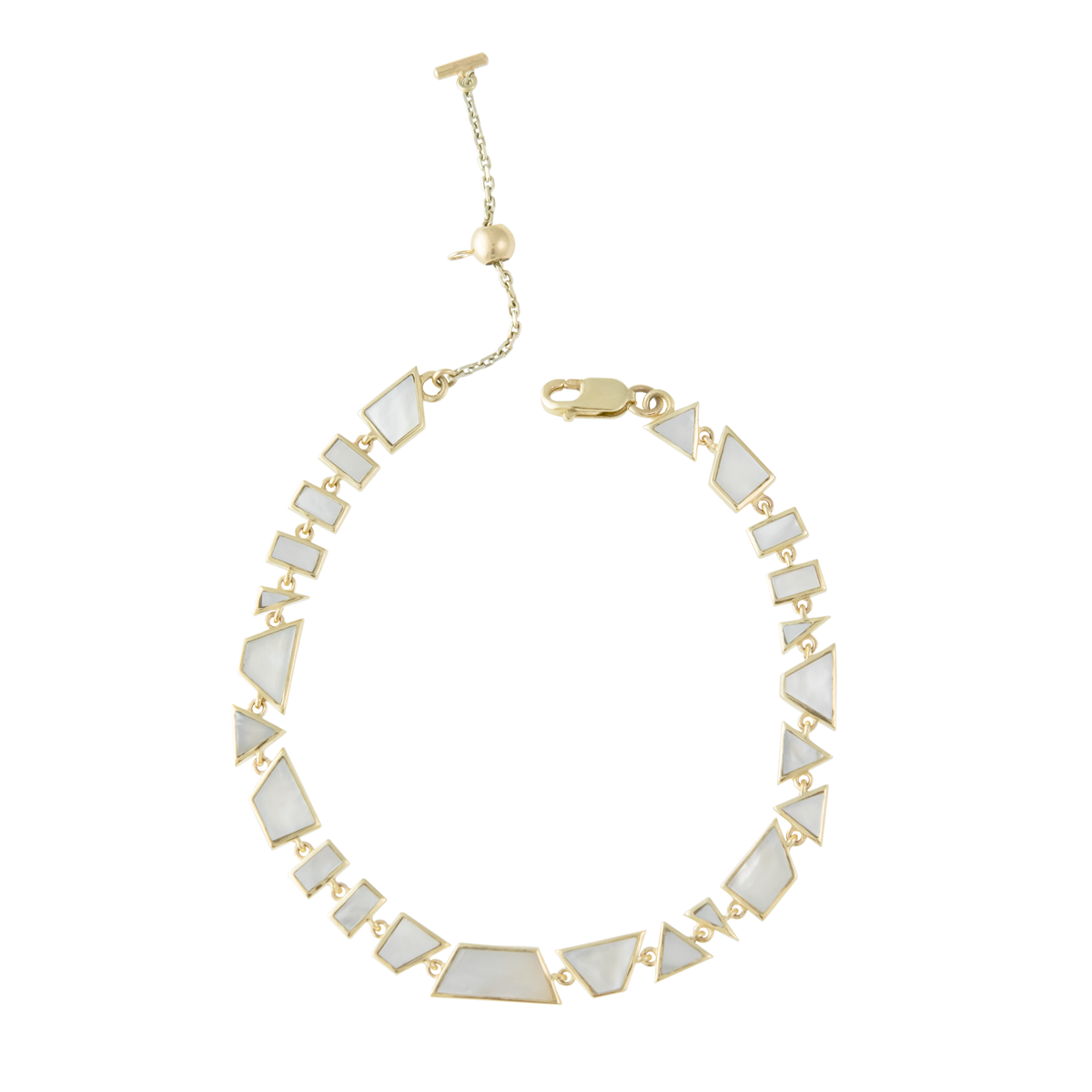 Tesserae Midi Pearl Inlay Mini Bracelet by metier by tomfoolery. Shop metier by tomfoolery online at tomfoolerylondon.co.uk