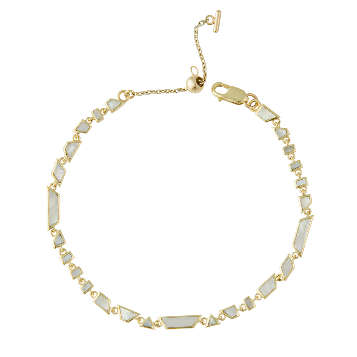 Tesserae Mini Pearl Inlay Mini Bracelet by metier by tomfoolery. Shop metier by tomfoolery online at tomfoolerylondon.co.uk