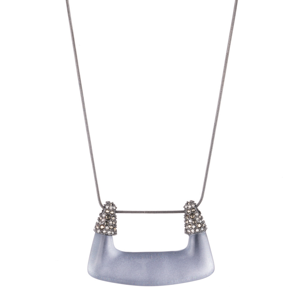 Stormy Buckle Acrylic Pendant by Alexis Bittar available at tomfoolery london