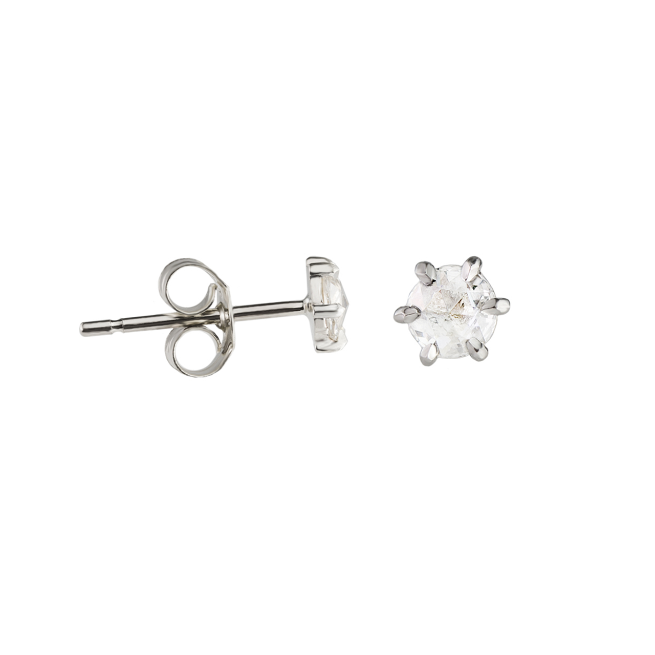 Rose-Cut Diamond Studs by tf Diamonds - available at tomfoolery london