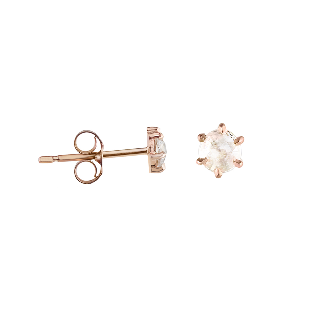 Rose-Cut Diamond Studs by tf Diamonds - available at tomfoolery london