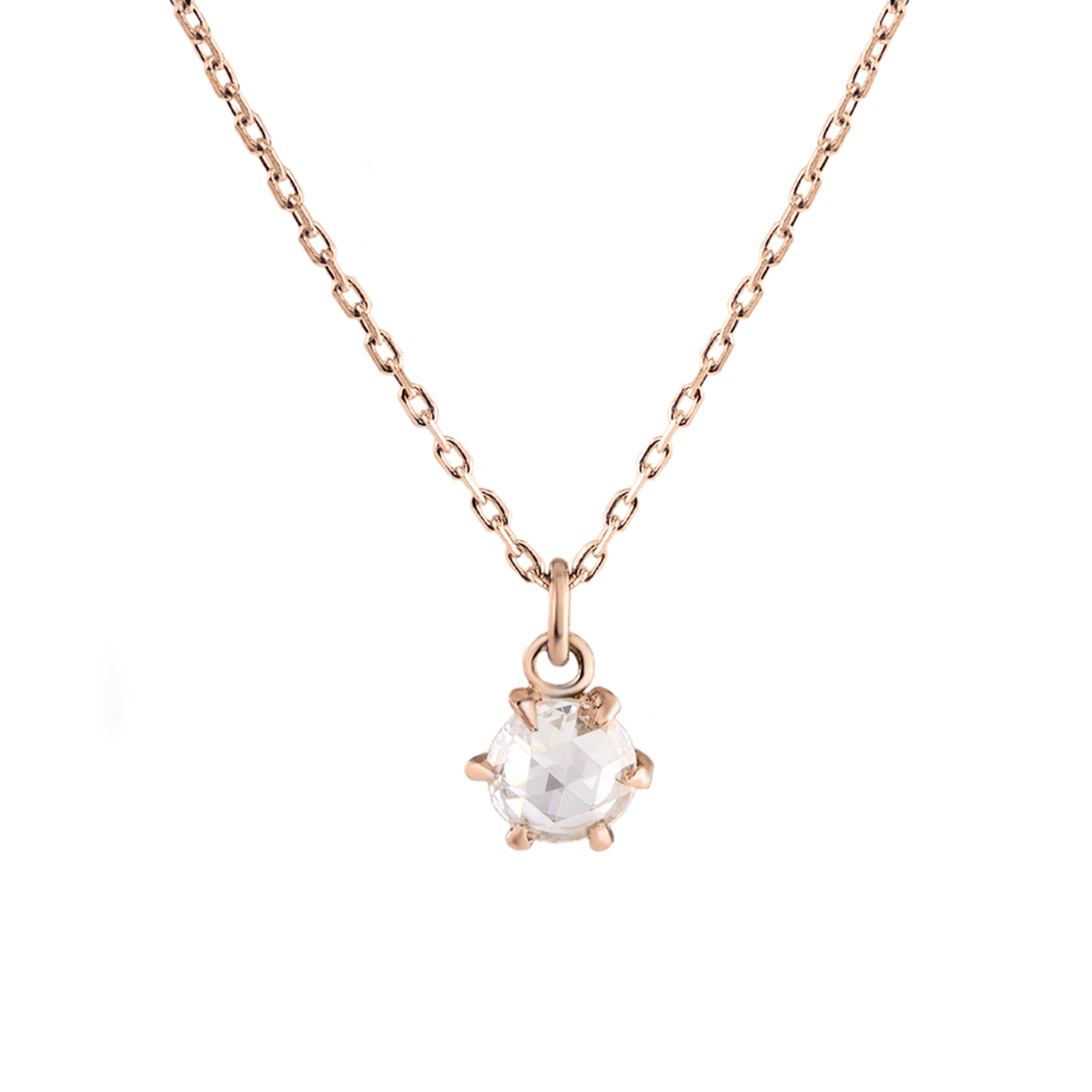 Rose-Cut Diamond Pendant by tf diamonds available at tomfoolery london