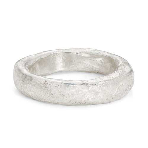 Heavy Sterling Silver Ring w/ Hammered Texture – KSR Specialty Jewelry