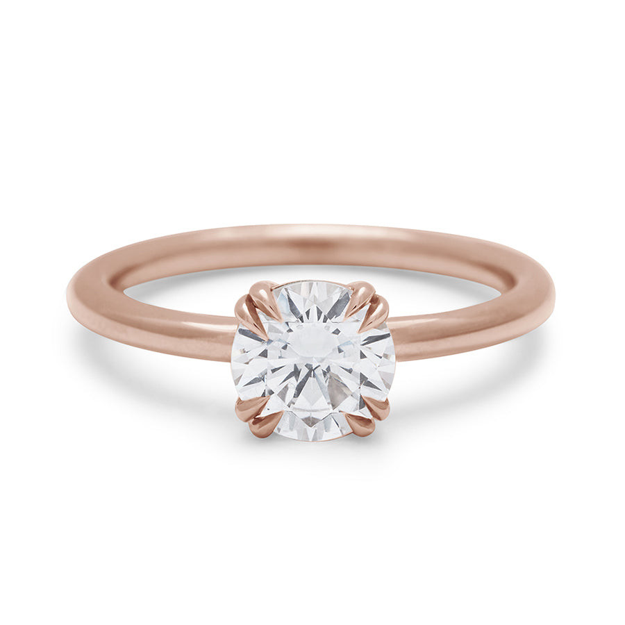 Anna Sheffield: White Diamond Eleonore Solitaire Ring, tomfoolery