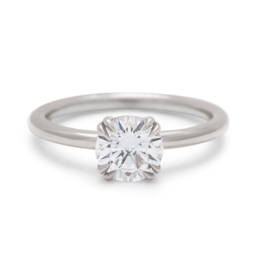 Anna Sheffield: White Diamond Eleonore Solitaire Ring, tomfoolery