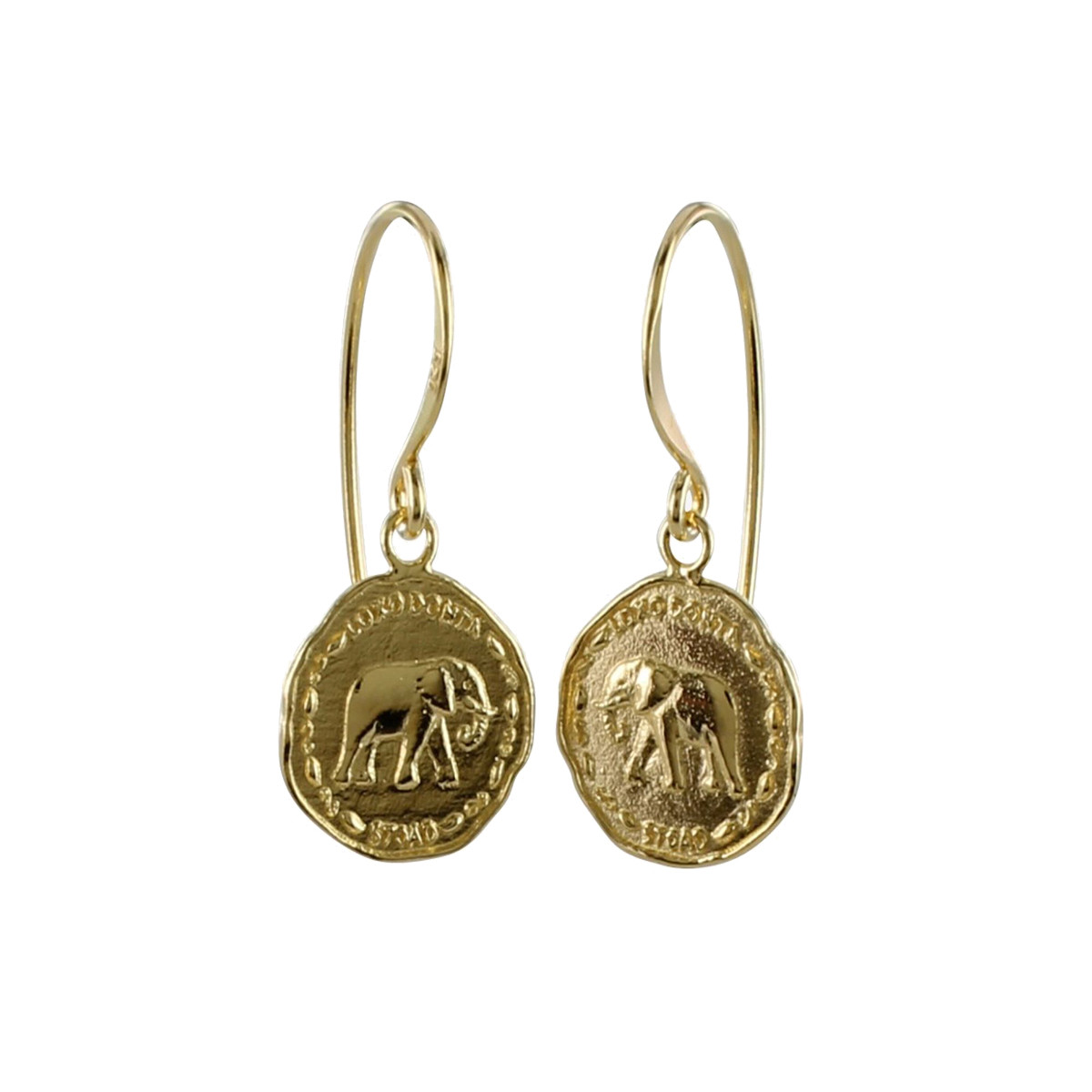 Reeves & Reeves: Elephant Coin Earrings, tomfoolery