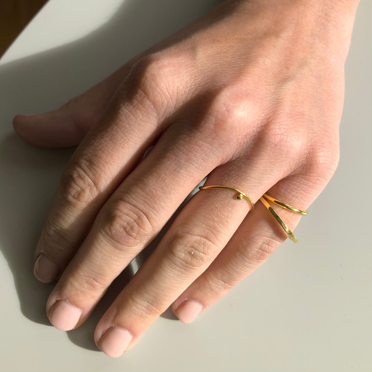 Bonvo: Perle Ring Gold Plated, tomfoolery