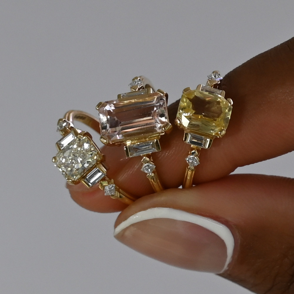 ART ECHO: Empire Five-Step Diamond Ring, tomfoolery