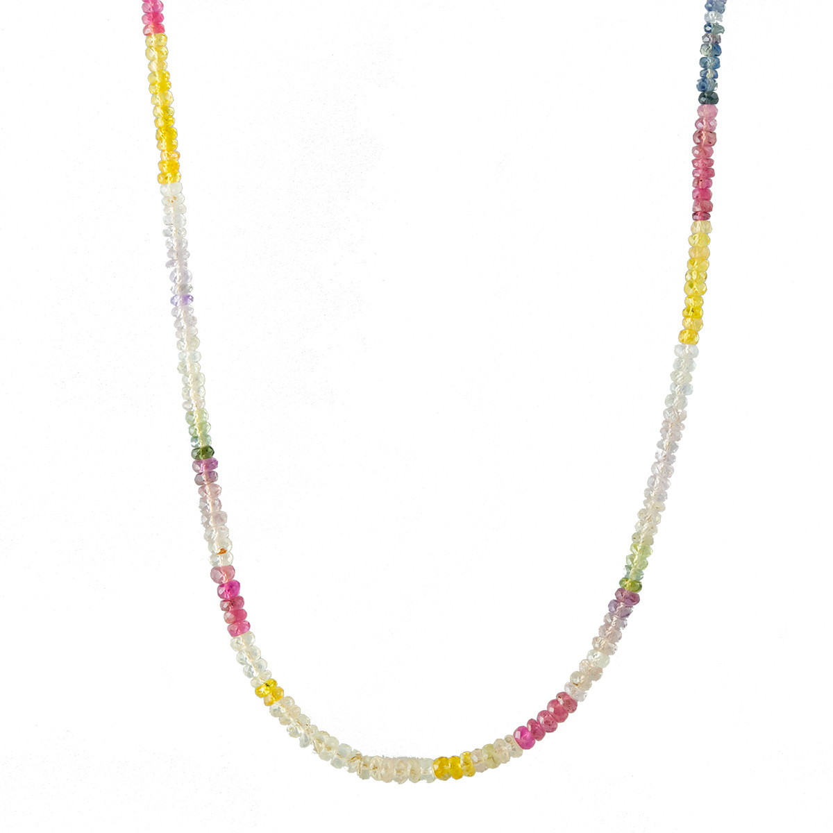 Bohemian Handmade DIY Rainbow Beaded Necklace For Women Letter Lucky Love  Angel Clavicle Chain Choker Beach