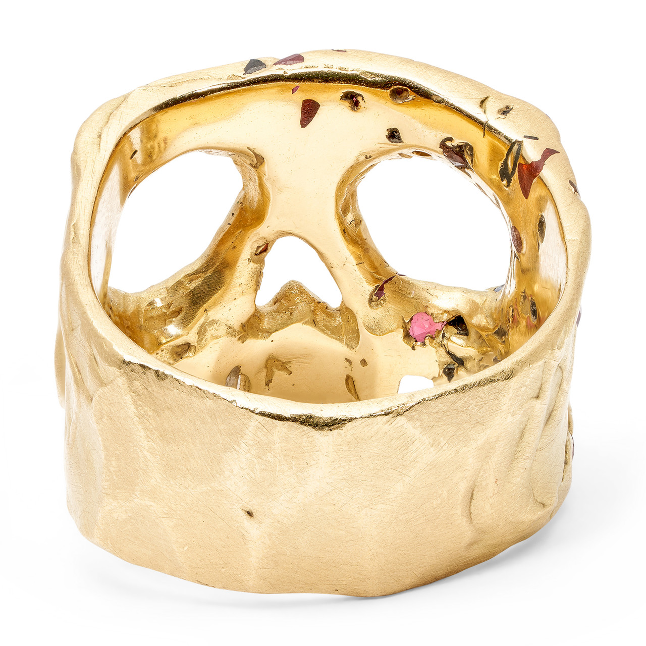 Polly Wales: Snaggletooth Confetti Skull Ring, Tomfoolery