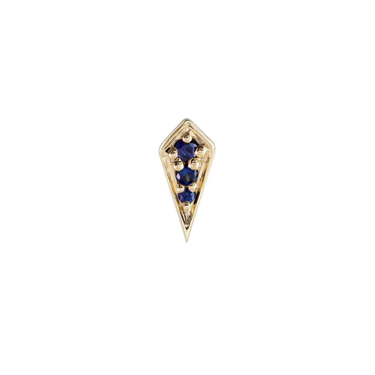 metier by tomfoolery: Mini Point Rhombus Gemstone Studs