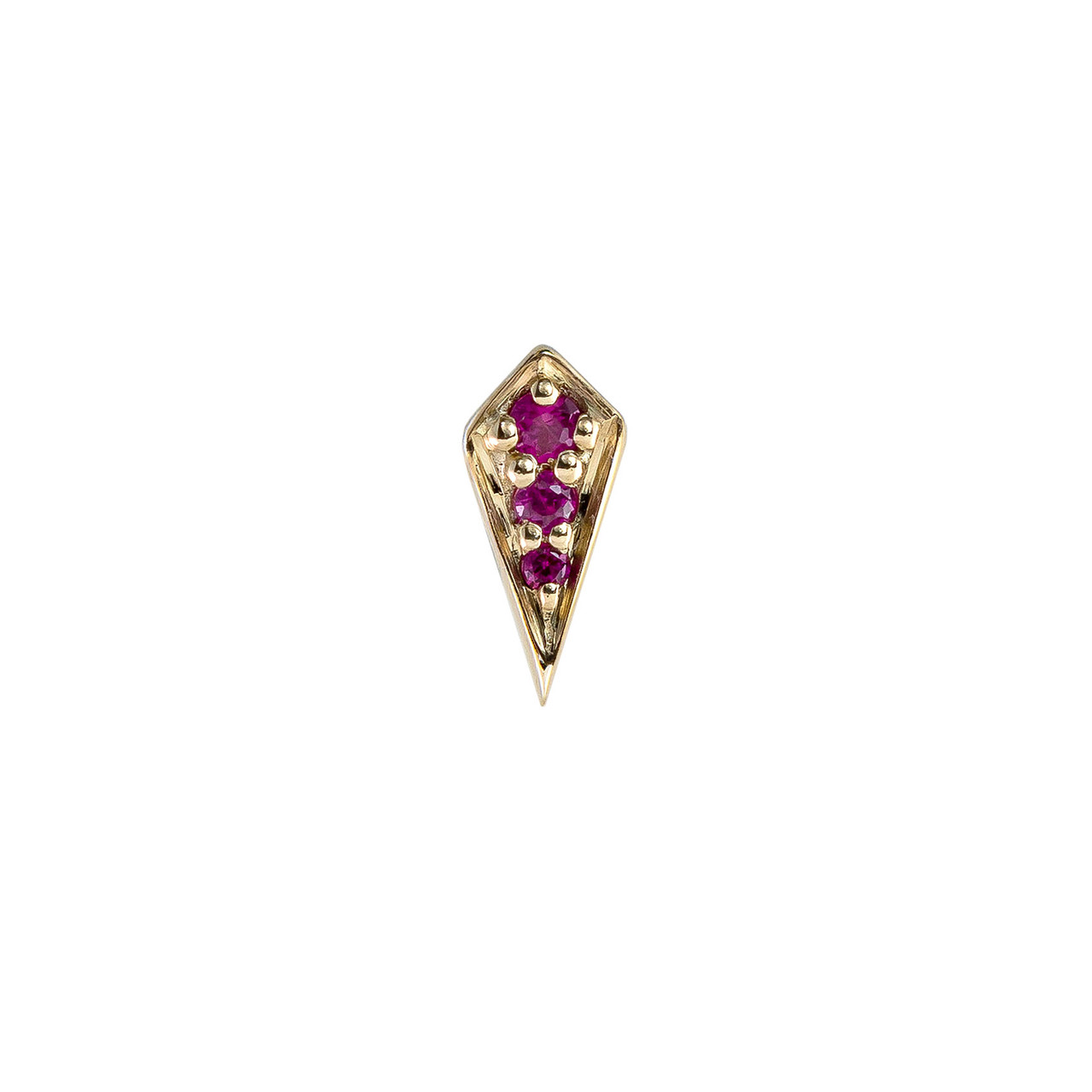 metier by tomfoolery: Mini Point Rhombus Gemstone Studs