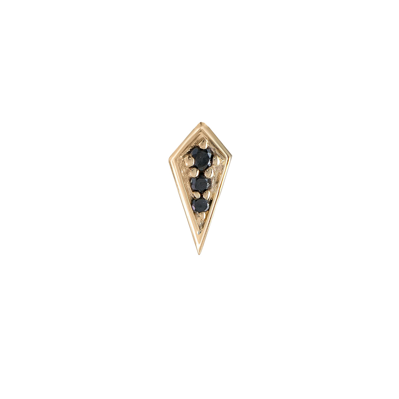 metier by tomfoolery: Mini Point Rhombus Gemstone Studs