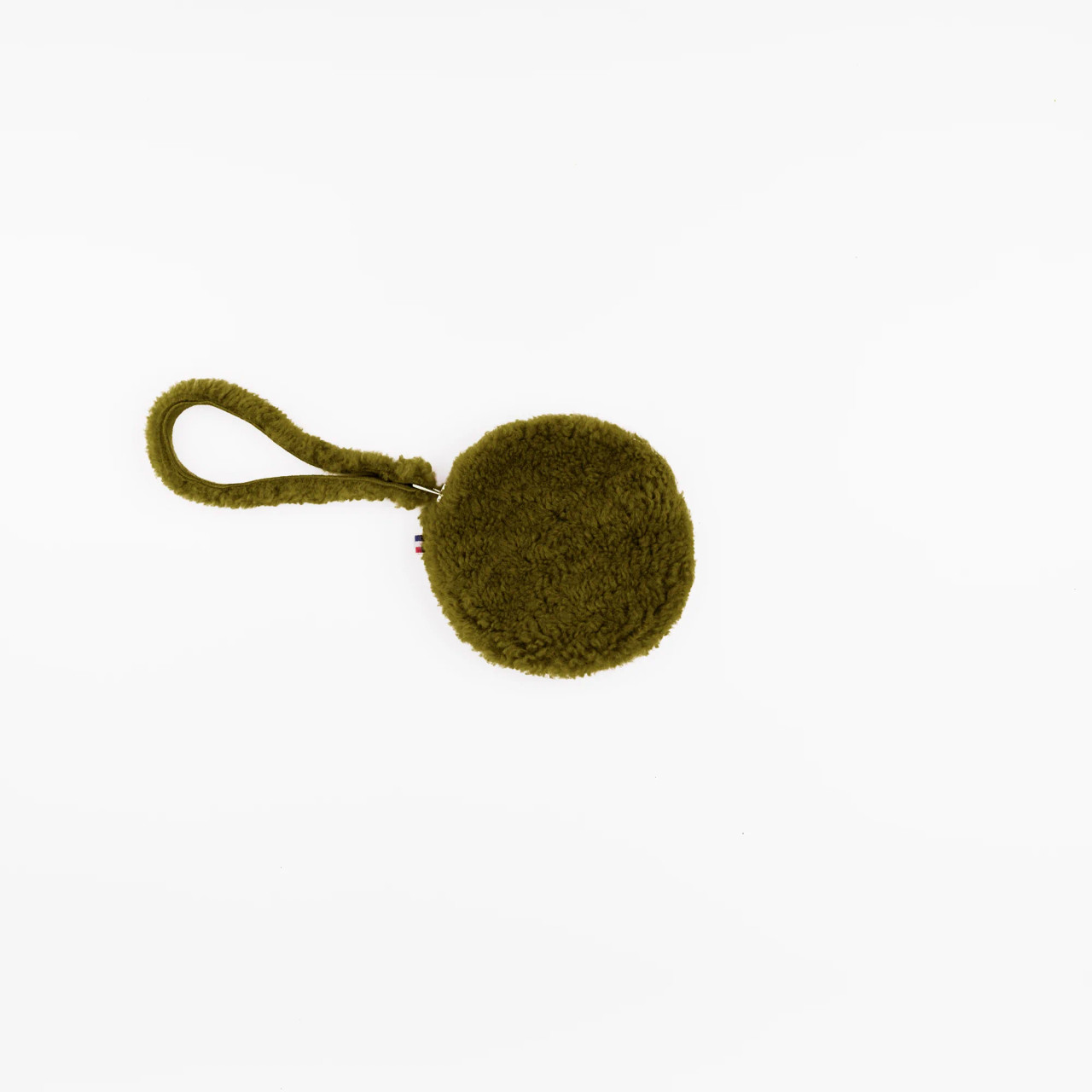 Toasties Paris: Dark Green Merino Sheepskin Coin Purse, tomfoolery