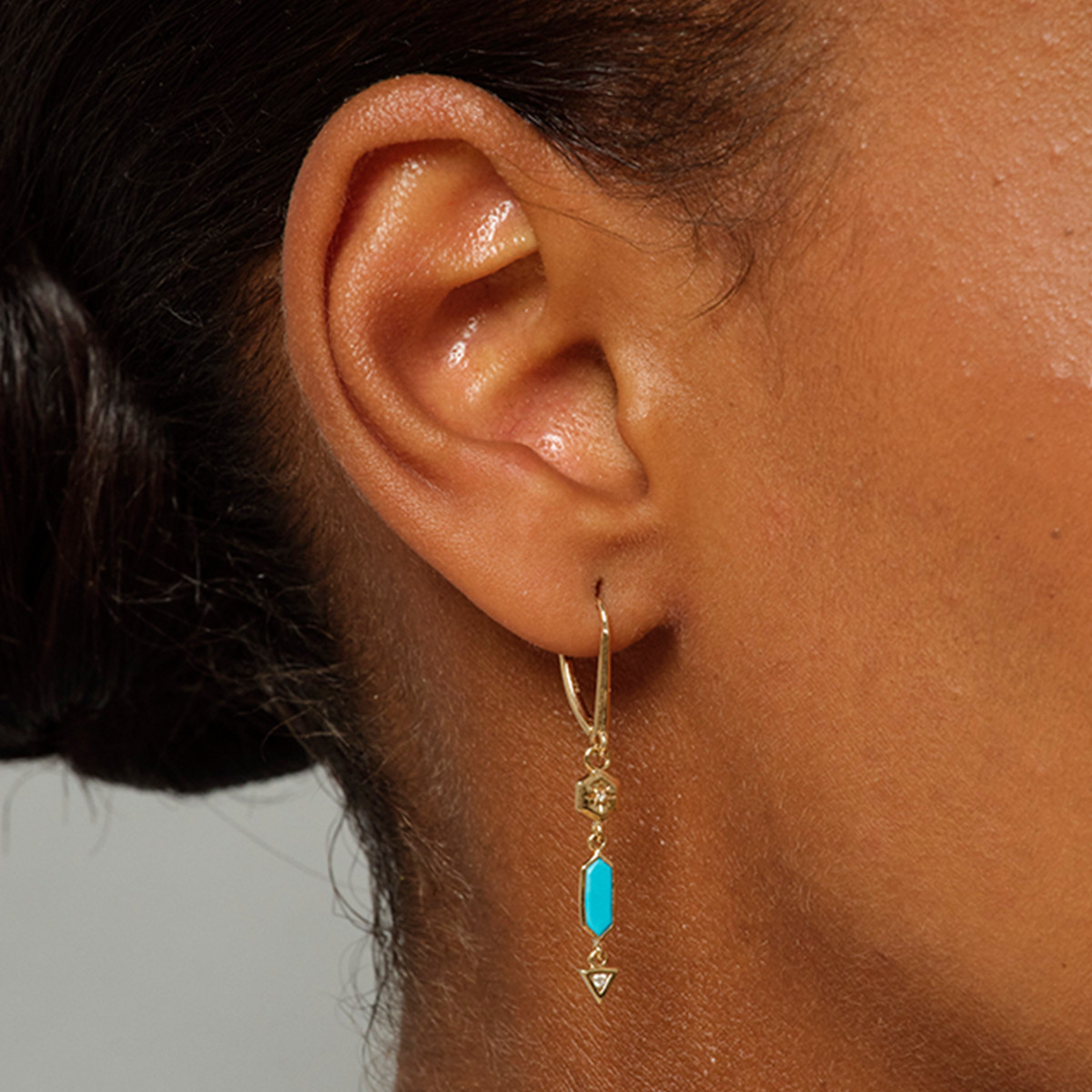 metier by tomfoolery: Astra Hexa Turquoise & Diamond Drop