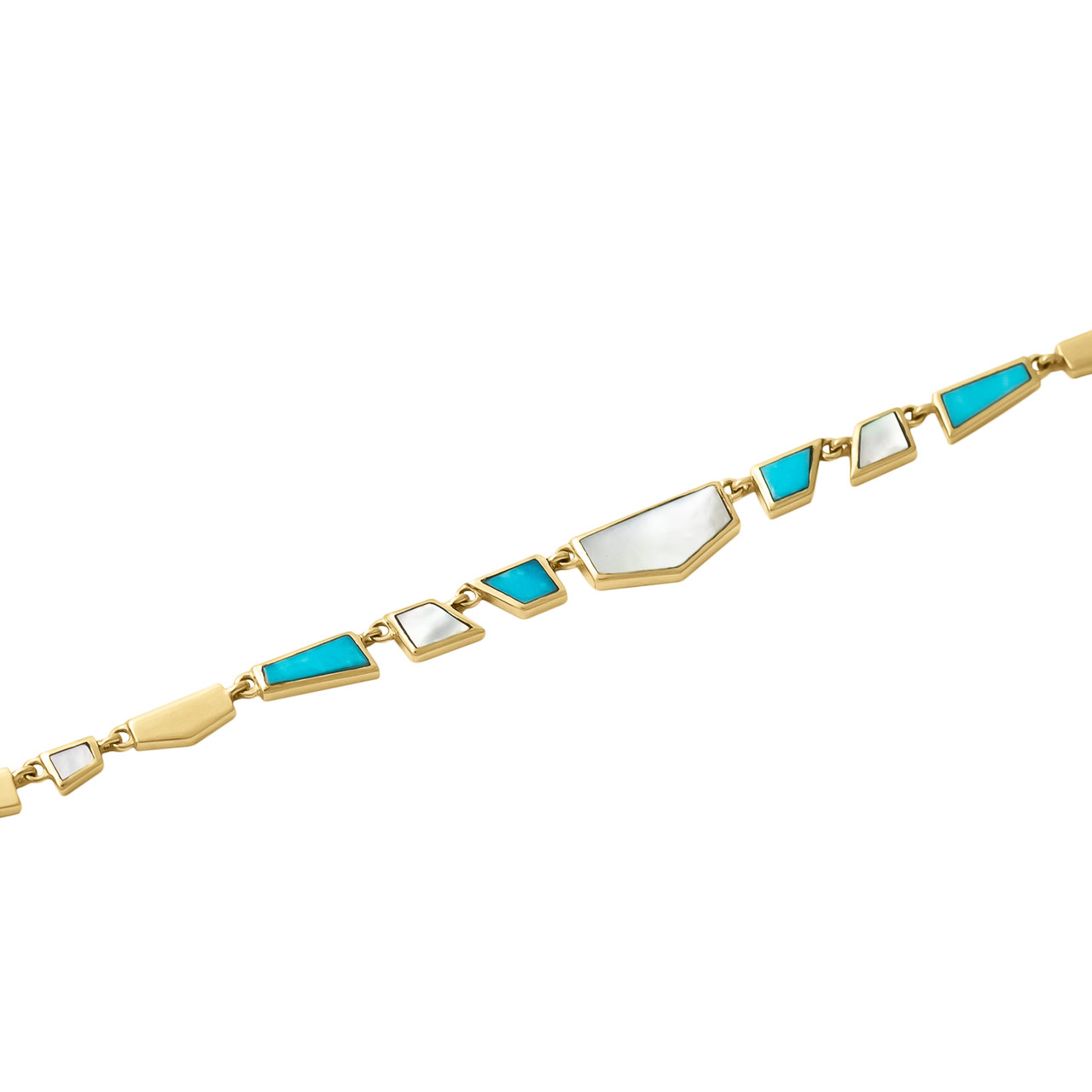 metier by tomfoolery: Turquoise & Mother Of Pearl Tesserae Necklace