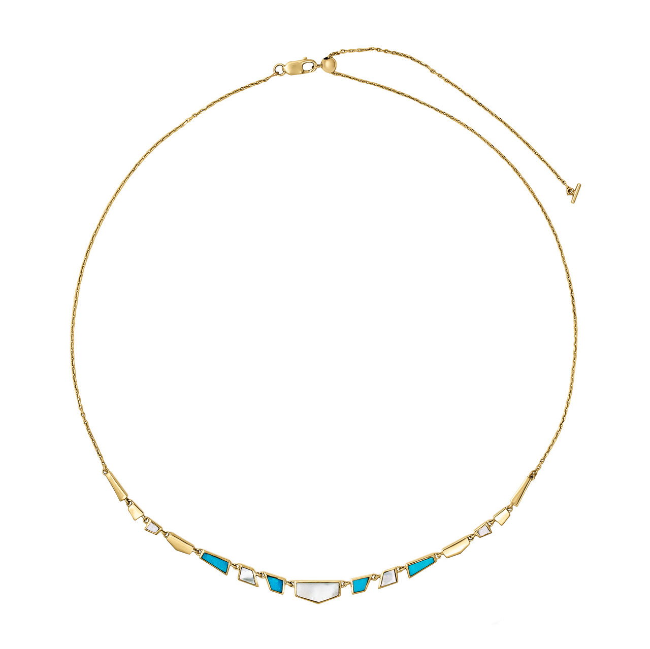 metier by tomfoolery: Turquoise & Mother Of Pearl Tesserae Necklace