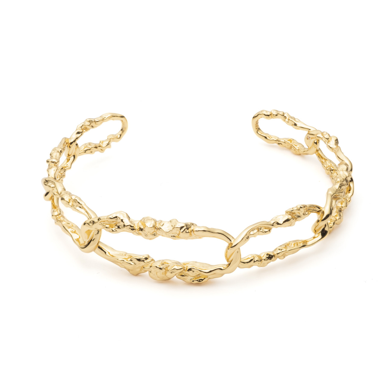 Alexis Bittar: Brut Link Small Cuff Bracelet, tomfoolery