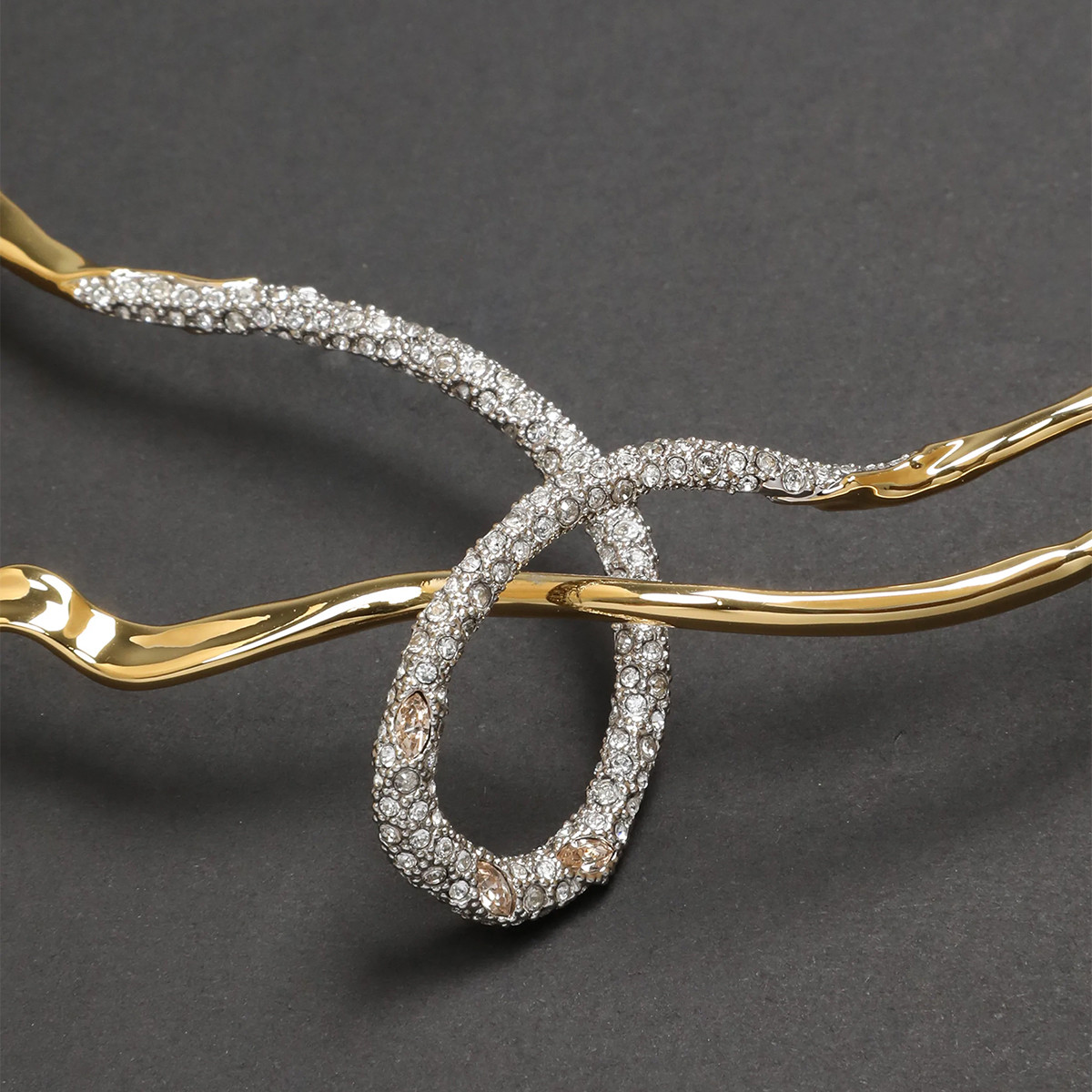 Alexis Bittar: Solanales Crystal Looped Collar Necklace, tomfoolery