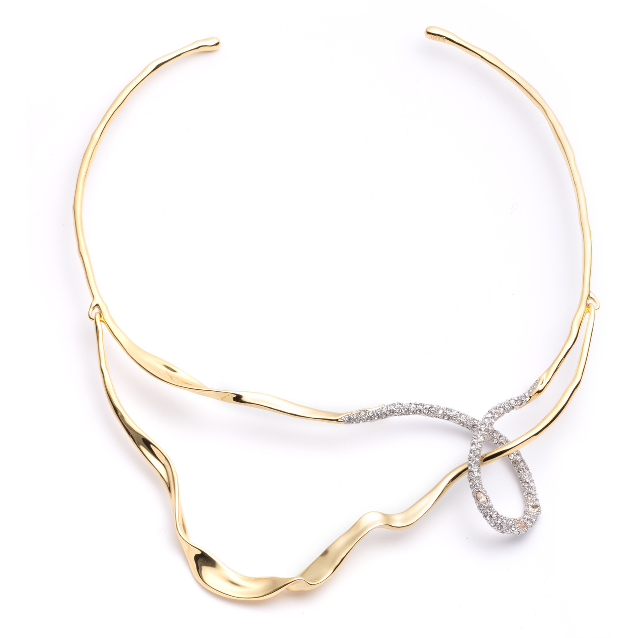 Alexis Bittar: Solanales Crystal Looped Collar Necklace, tomfoolery