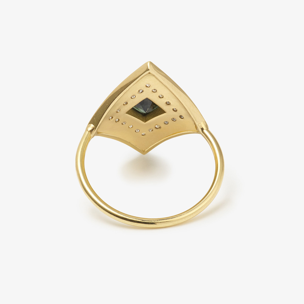 Sophie d'Agon: Art Deco Ring 4 Forest, tomfoolery london