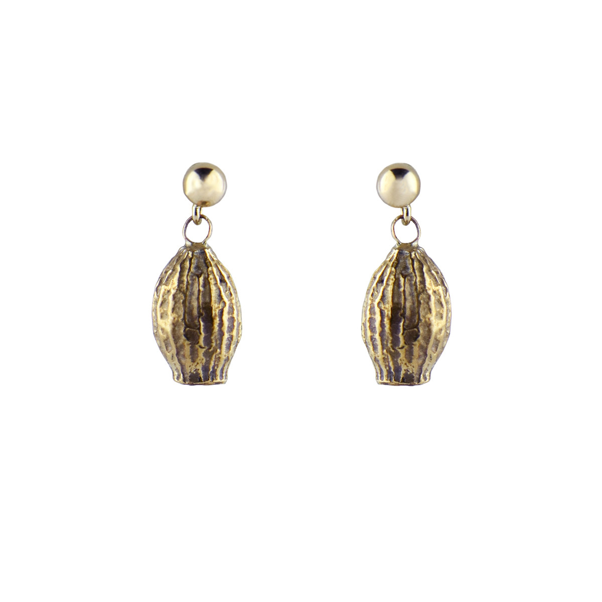 Issy White: Seed Drop Earrings, tomfoolery