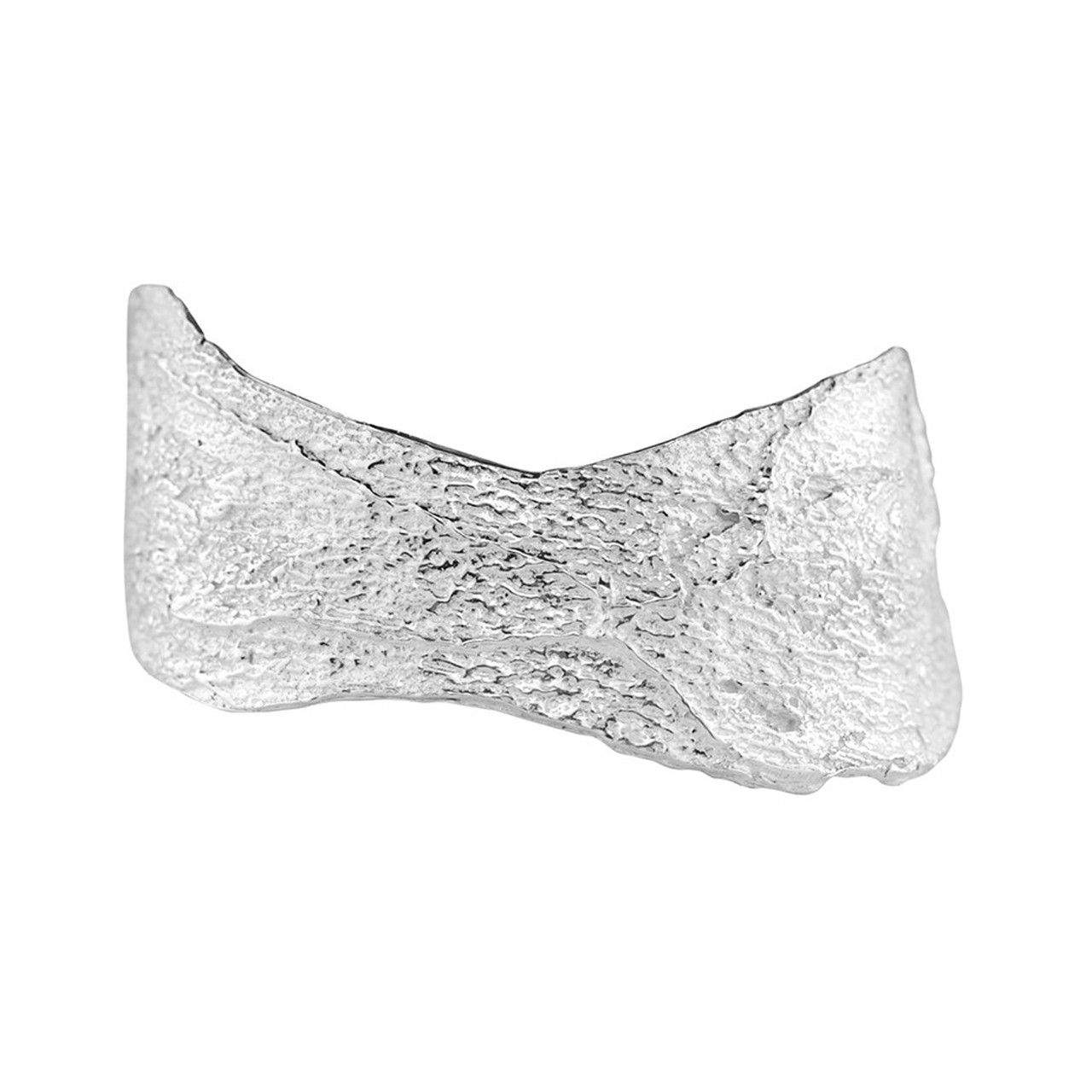 Issy White: London Plane Cuff in Silver, tomfoolery