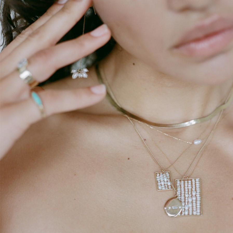 Wwake: Letter Necklace , Tomfoolery London